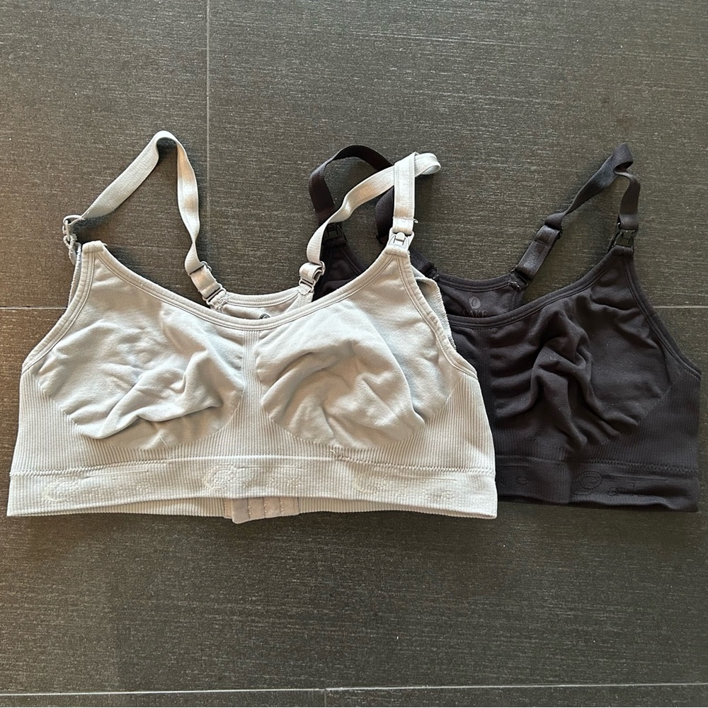 Women's Seamless Bras - Black and Gray